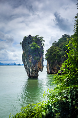 Image showing Ko tapu island in Phang Nga Bay, Thailand