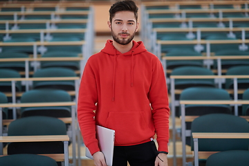 Image showing the student uses a notebook in school