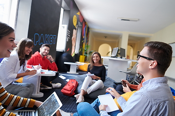 Image showing students using modern technology for school project