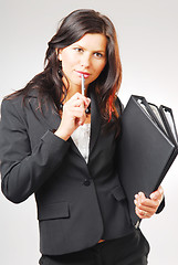 Image showing A woman in the office