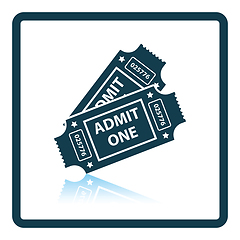 Image showing Cinema tickets icon