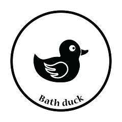 Image showing Bath duck icon