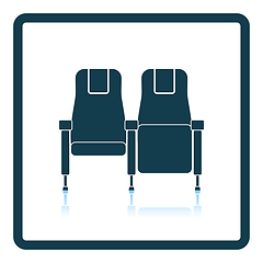 Image showing Cinema seats icon