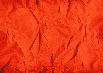 Image showing red crumpled paper texture background