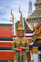 Image showing Yaksha statue, Grand Palace, Bangkok, Thailand