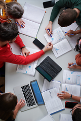 Image showing students use modern technology for a school project