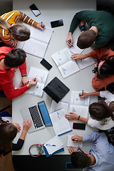 Image showing students use modern technology for a school project