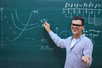 Image showing the student does the task on the board