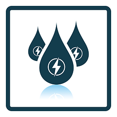 Image showing Hydro energy drops  icon