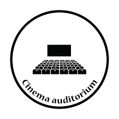 Image showing Cinema auditorium icon