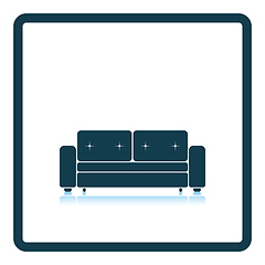 Image showing Cinema sofa icon