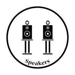 Image showing Audio system speakers icon