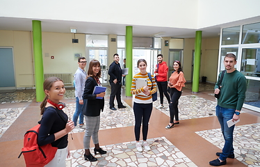 Image showing students in schools after a coronary virus pandemic