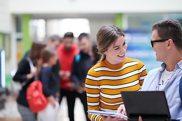 Image showing students using modern technology in school