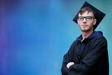 Image showing portrait of the student on graduation day