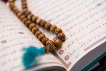 Image showing The holy book of the Koran on the stand