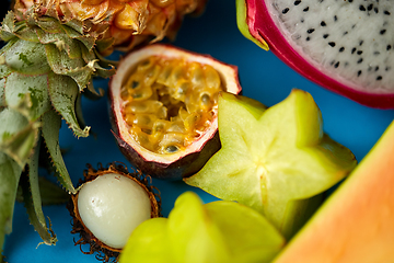 Image showing different exotic fruits