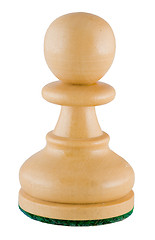 Image showing Chess piece - white pawn