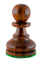 Image showing Chess piece - black pawn
