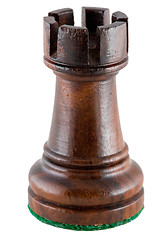 Image showing Chess piece - black rook