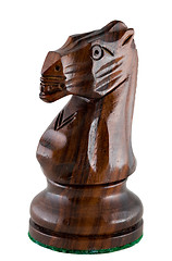 Image showing Chess piece - black knight