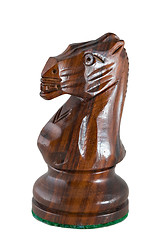 Image showing Chess piece - black knight