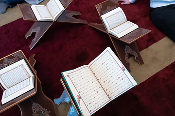 Image showing The holy book of the Koran on the stand