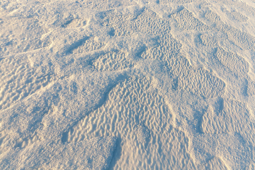 Image showing Snow drifts in winter