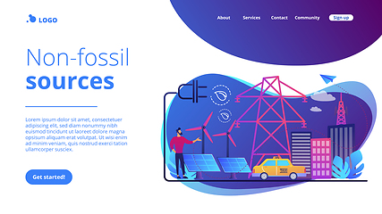 Image showing Alternative fuel concept landing page.