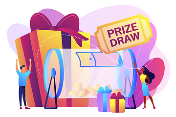 Image showing Prize draw concept vector illustration.