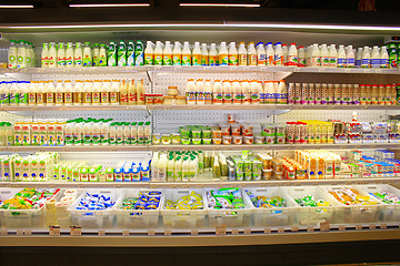 Image showing shop of dairy products