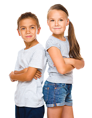 Image showing Portrait of girl and boy