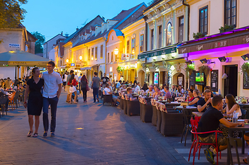 Image showing Tourist restaurants Old Town. Zagreb