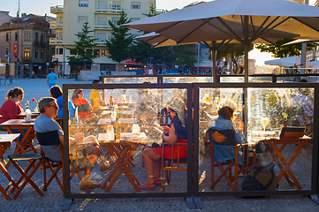 Image showing People restaurant Old Town Porto