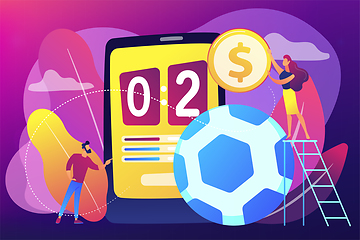 Image showing Sports betting concept vector illustration.