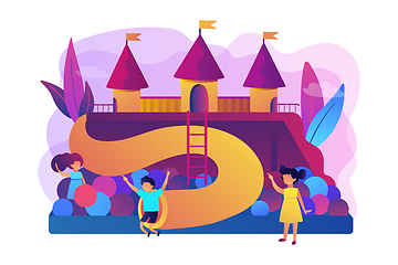 Image showing Kids playground concept vector illustration.