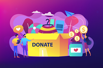 Image showing Donation concept vector illustration.