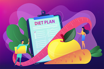 Image showing Nutrition diet concept vector illustration.