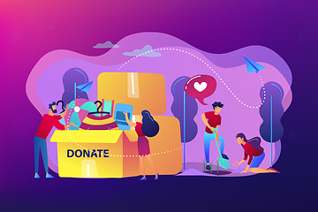 Image showing Volunteering concept vector illustration.