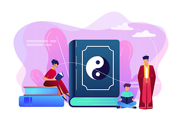 Image showing Taoism concept vector illustration.