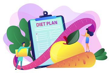 Image showing Nutrition diet concept vector illustration.