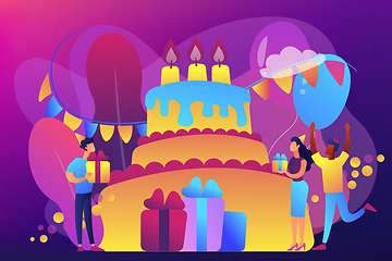 Image showing Birthday party concept vector illustration.