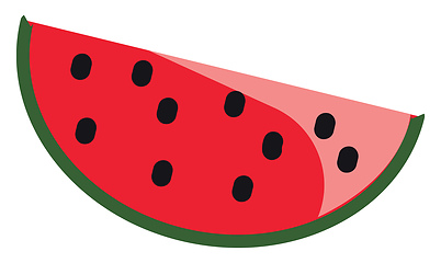 Image showing Slice of watermelon loved by most of the people and generally co