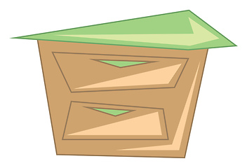 Image showing Clipart of a night stand a beautiful wooden table well-suited fo