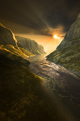 Image showing Fantasy Canyon Sunset