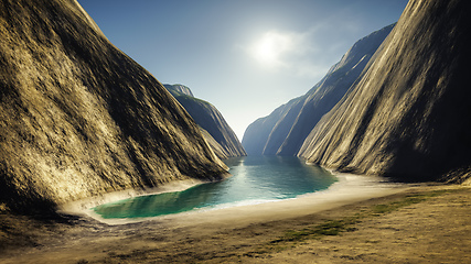 Image showing Fantasy Canyon Beach