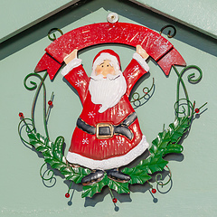 Image showing beautiful christmas santa decoration