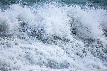 Image showing stormy ocean scenery background