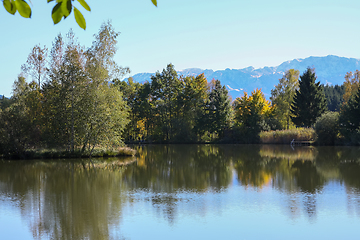 Image showing autumn lake bavaria germany