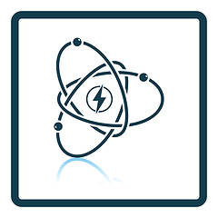 Image showing Atom energy icon